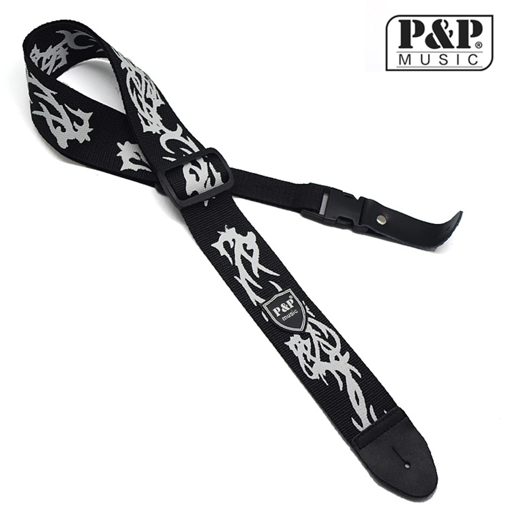 

New Guitar Strap Adjustable Strap Black For Electric Acoustic Guitar Bass Guitar Strap Nylon Red 1 * Guitar Strap