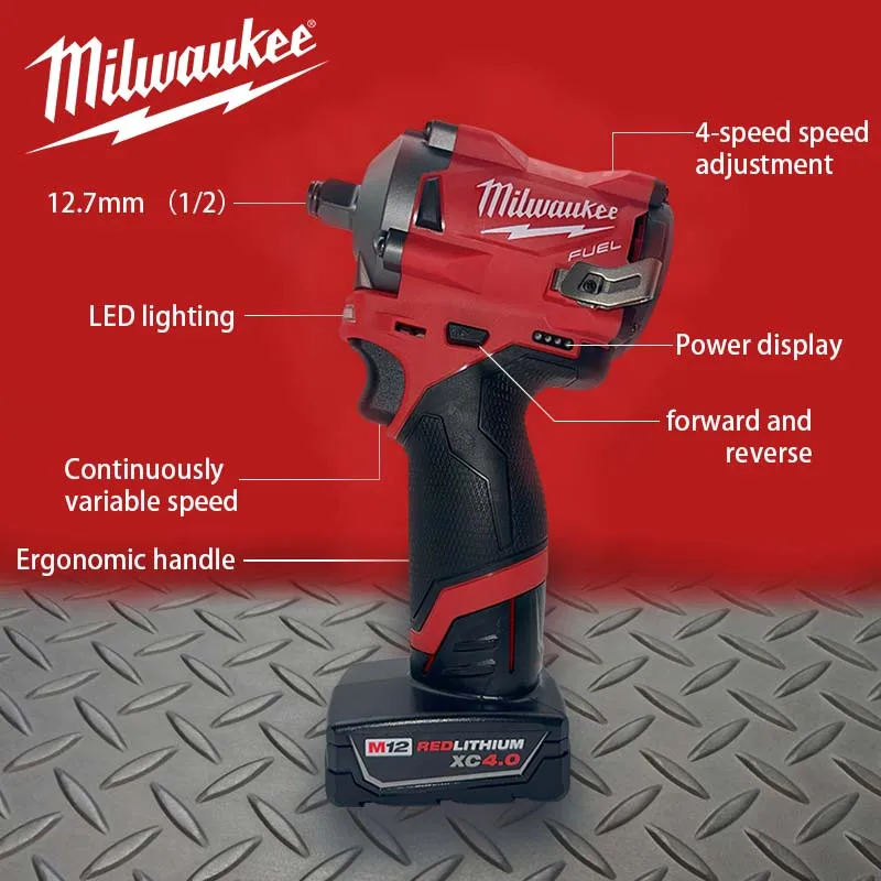 Milwaukee M12 2020 Best Impact Driver Milwaukee 2555-20 M12-FWF12 - Main Image