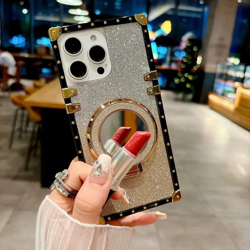 Luxury Gold Phone Case With Ring For Xiaomi Redmi Note Series_voghion.com