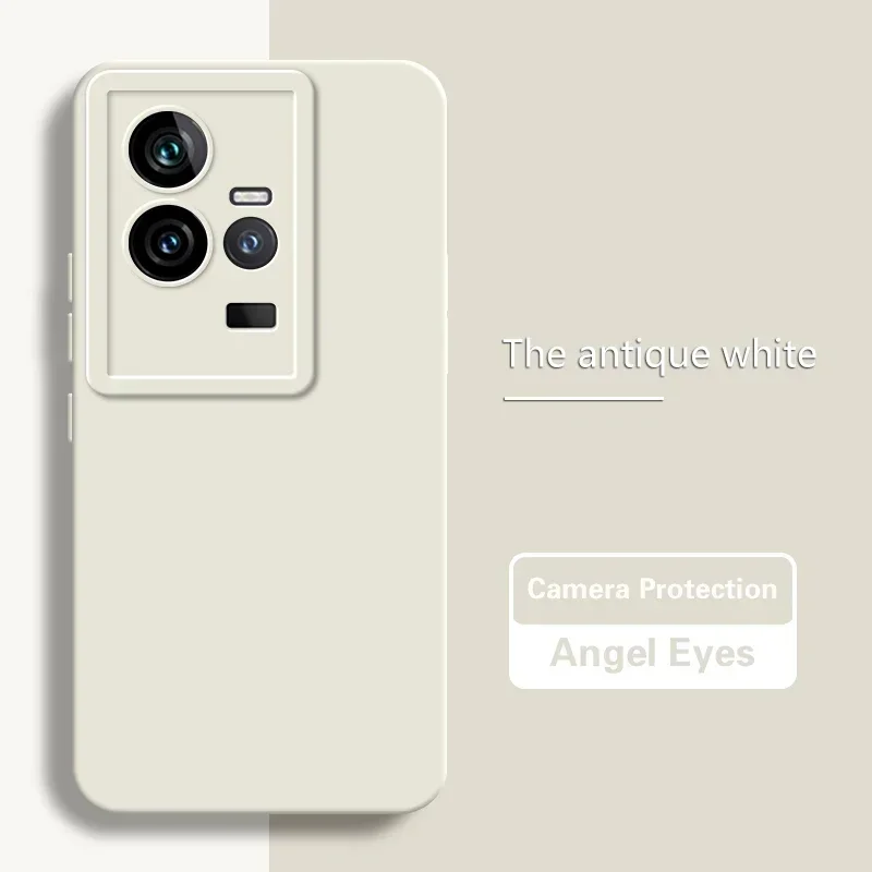 Luxury Dual Layer Soft Silicone Phone Case with Solid Lens Protection and Angel Eyes Design