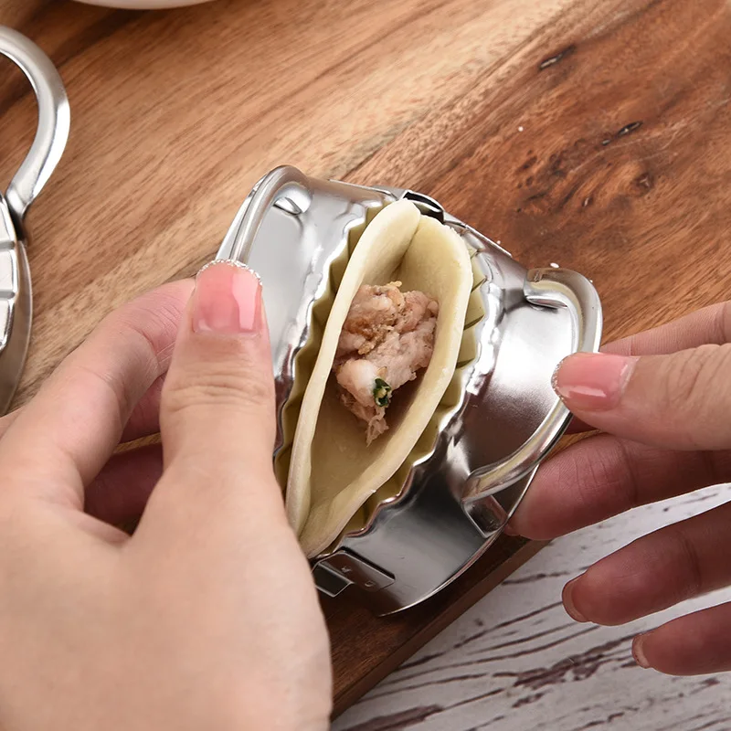 Dumpling Mould Stainless Steel Dumpling Maker Dough Cutter Lazy Must-Ravioli Making Mold DIY Jiaozi Maker Pastry Accessories
