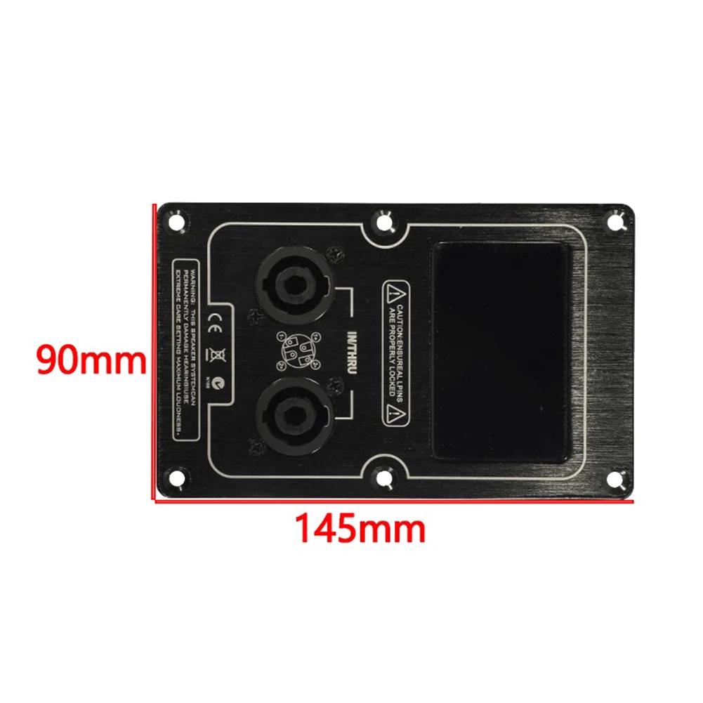 Junction Box Back Panel Plate Versatile Use Socket Junction Box Clip Functional Large For Speaker Cabinet Black Prarts