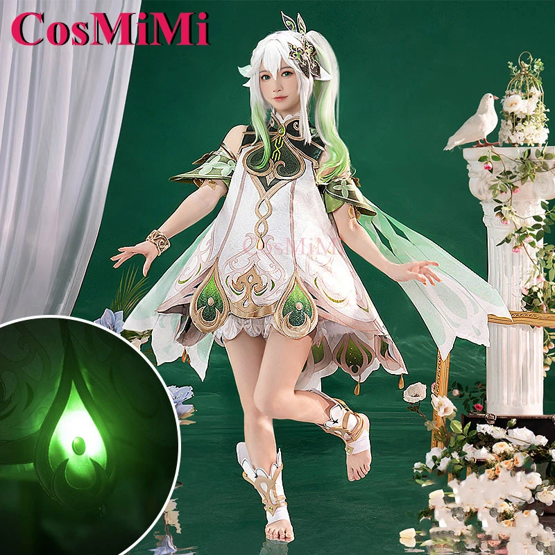 

CosMiMi Nahida Cosplay Game Genshin Impact Costume Lovely Sweet Gorgeous Uniform Dress Carnival Party Role Play Clothing S-XXL