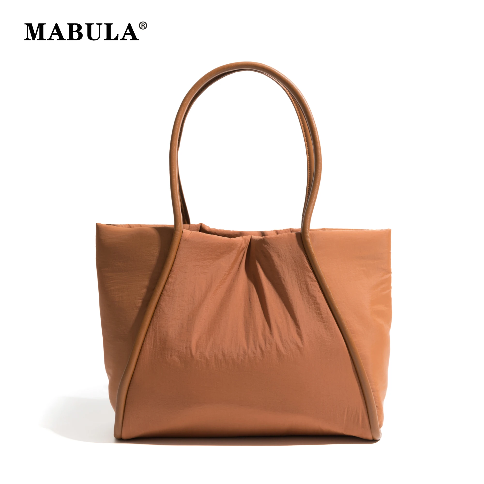 

MABULA Повседневная нейлоновая квадратная сумка-шоппер подходит для 13 "рабочая сумка-портфель большая простая женская сумка-тоут в Корейском стиле