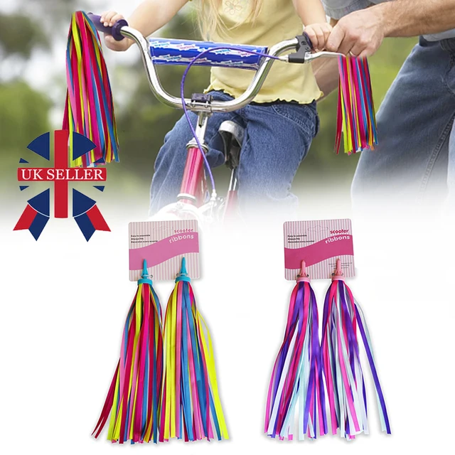 New Bicycle Handlebars Colorful Streamers Children Cycle Bike Balance Scooter Retro Tassels Ribbons Accessories Kids Girls Boy 2