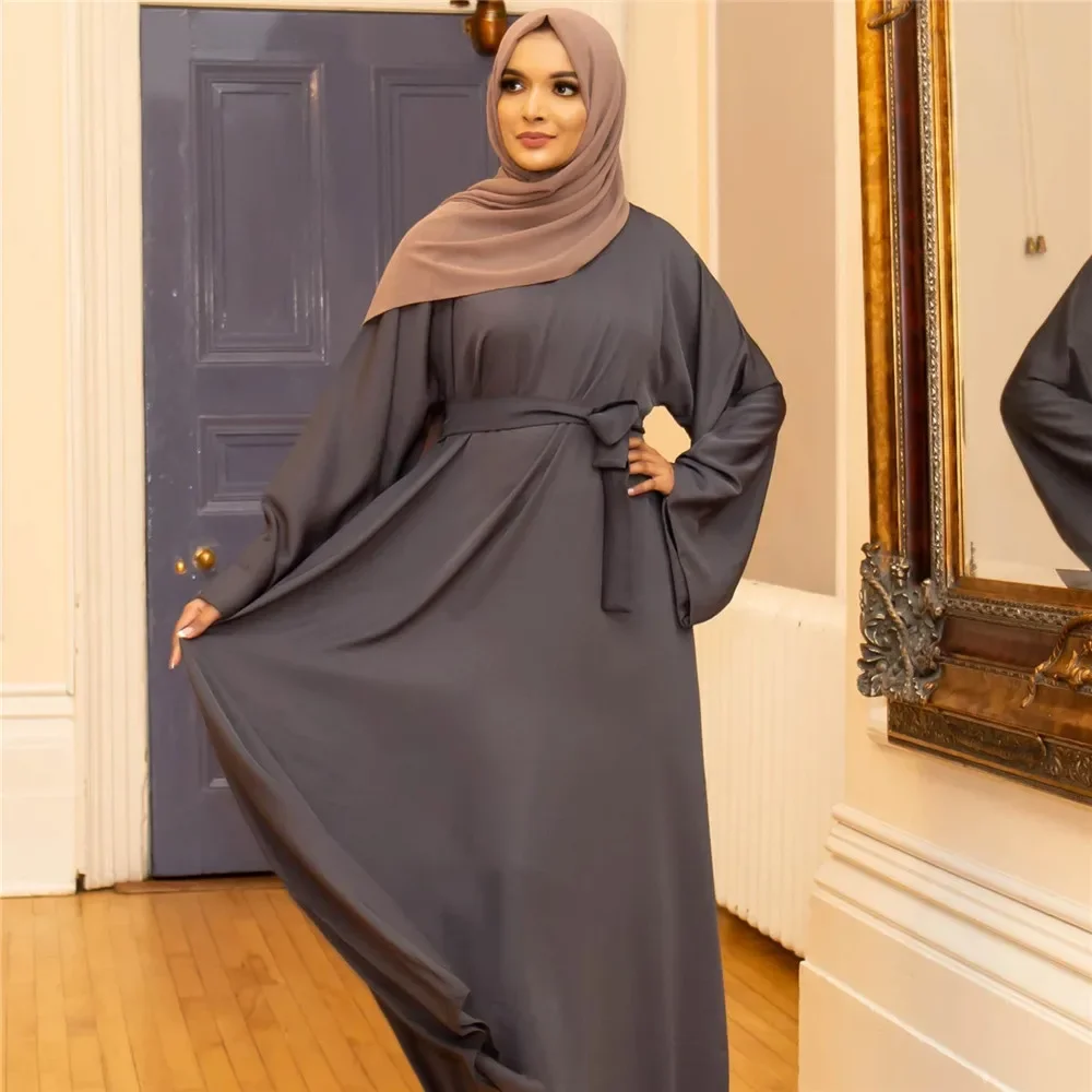 Plain Closed Abaya Dress Dubai Turkey Muslim Long Hijab Robe Ramadan Abayas for Women Eid Islamic Clothes Kaftan Femme Musulmane