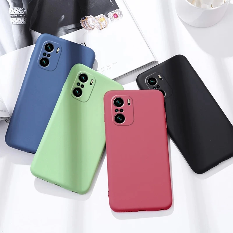 Original Liquid Silicone Case For Xiaomi Poco F3 Case For Xiaomi Poco F3 M3 X3 Pro Cover Coque Soft TPU Phone Bumper For Poco F3 - Image 6