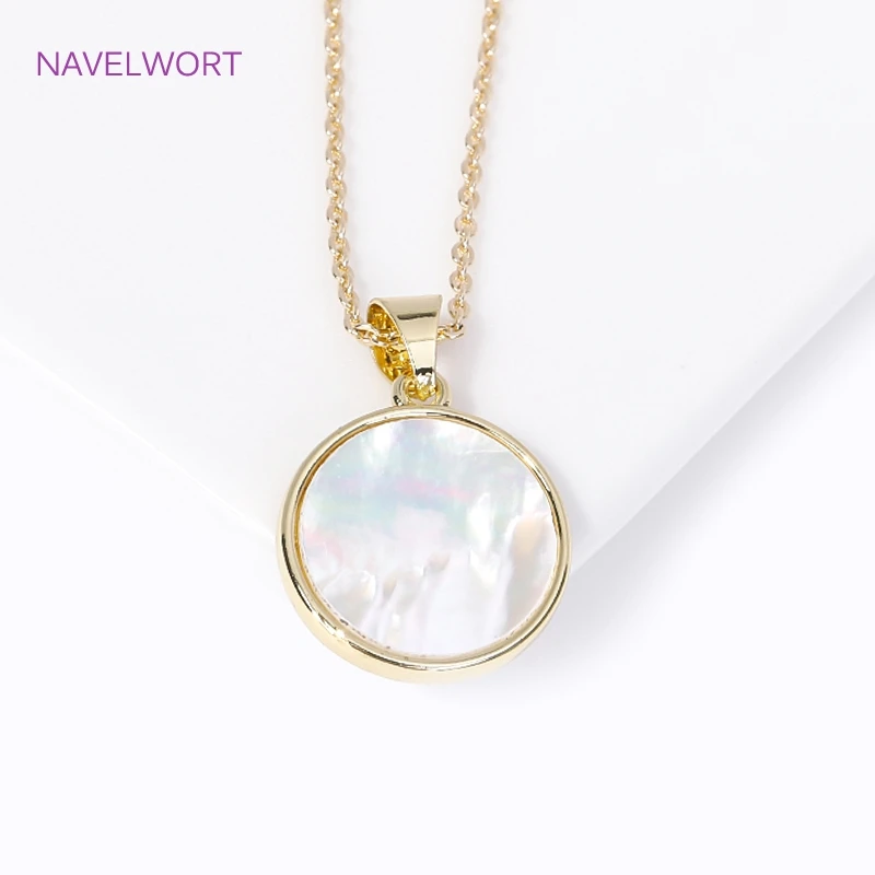 Trendy Multi Styles Charms 18K vergoldetes Messing eingelegte Muschel Charms Anhänger für DIY Schmuckherstellung Halskette Zubehör – Detail 20