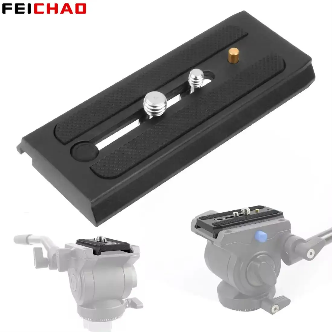 Piastra a Sgancio Rapido, 501HDV 503HDV 701HDV MH055M0‑Q5 Supporto per Videocamera ScorrevoleMontaggio Rapido su Treppiede per