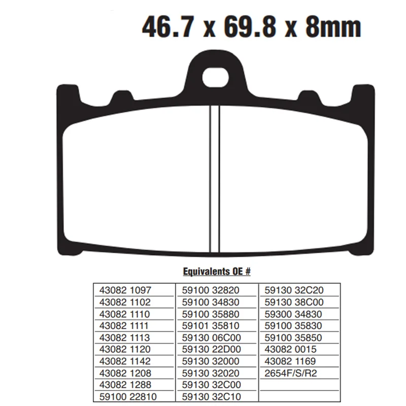 CCIYU Front Rear Carbon Fiber Brake Pads Motorcycle Motorbike Replacement Brake Pads Fit 1990 1991 1992 1993 1994 1995 1996 1997 1998 1999 2000 Honda