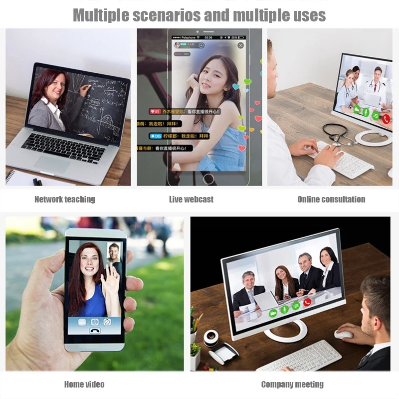 Webcam 4K Uhd 3840X2160P Webcam 800W Pixels Computer Camera 120&deg; Groothoek Web Camera Met Microfoon pc webcam pc web camera computer camera