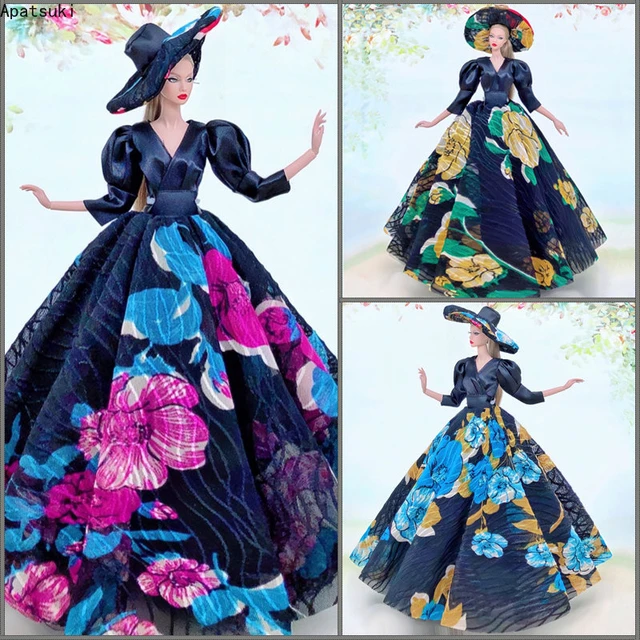 Roupa para barbie (Vestido, chapéu e sapatilha artesanal)