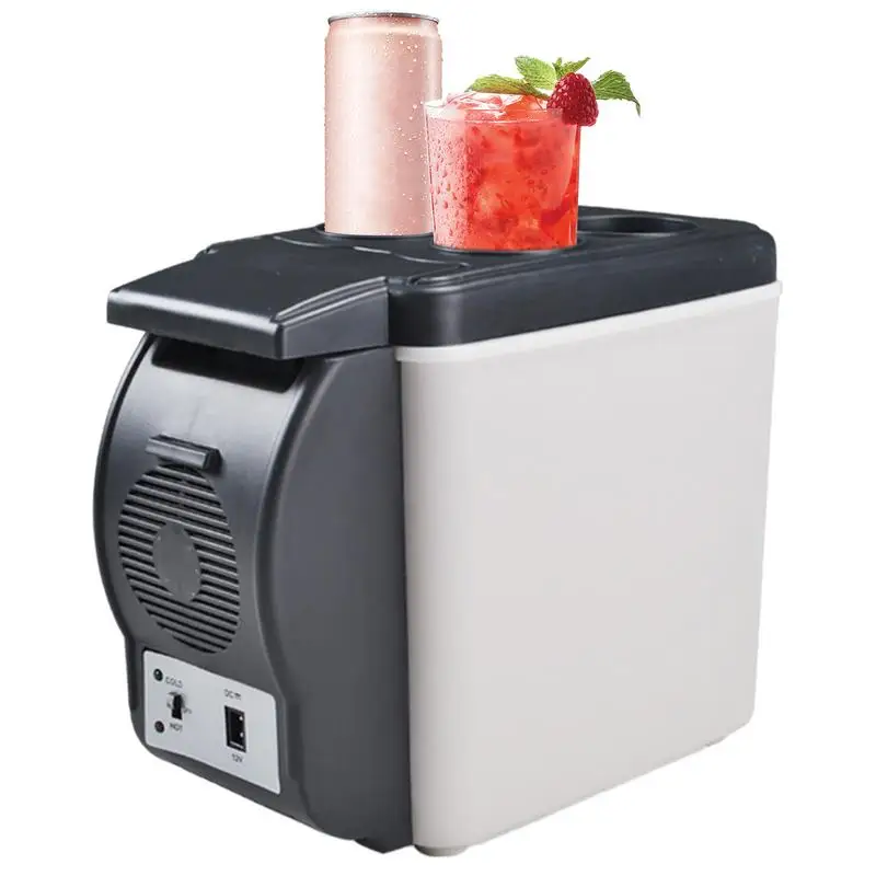 Car Refrigerator 12 Volt Camping Cooler 6 Liter Capacity Portable Freezer Electric Cooler Warmer Small Fridge for Car RV Use