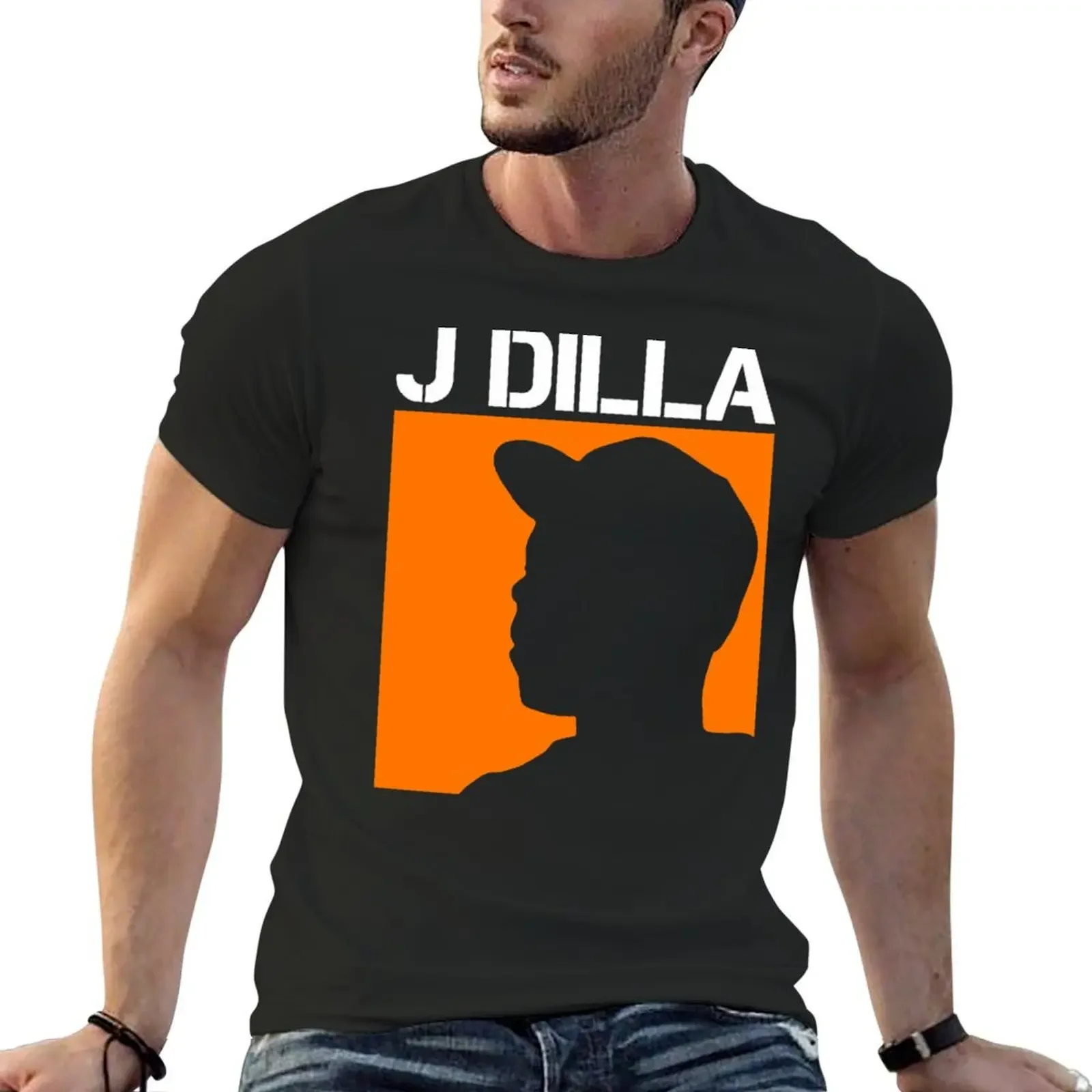 

Dilla Silhouette T-shirt anime clothes heavyweights mens graphic t-shirts