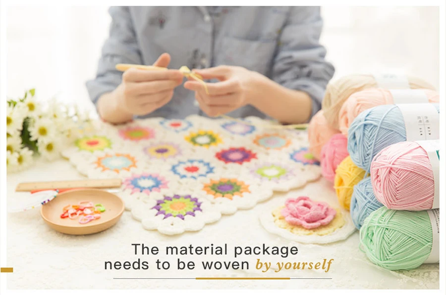 Sunsan's Family Crochet Diy Package The Nine-color Deer King Doll Material Bag Knitting Crochet Dolls Soft Yarn Cotton Toys