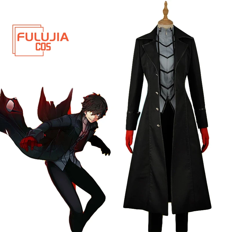 Persona 5 Joker Protagonist Outfit Cosplay Costume set Coat Suit
