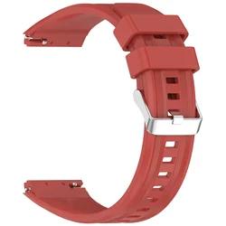 Premium Sports Silicone Strap - Comfortable, Replaceable Wristband for Smartwatches (Red)