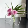 Glass Christmas Ornament Transparent Acrylic Butterfly Frame Vase Transparent Acrylic Butterfly Vase Garden Figurines Solar 1