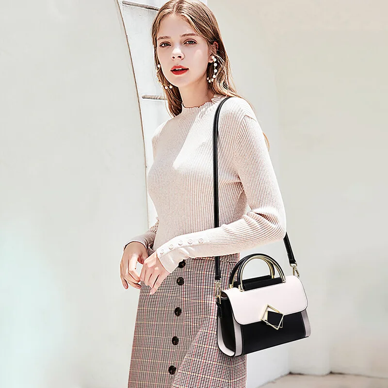 Bag Women's Handbag Shoulder One Y2k Crossbody Clutche New Genuine Leather Fashionable Trendy Commuting Exquisite  Classic Style