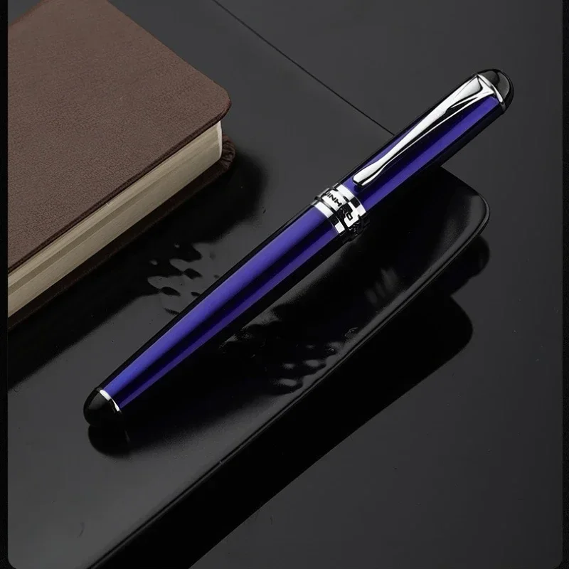 JINHAO 클래식 스타일 실버 클립 금속 만년필, 펜촉 스틸 잉크 펜, 사무실 학용품 문구 선물, X750, 0.5mm