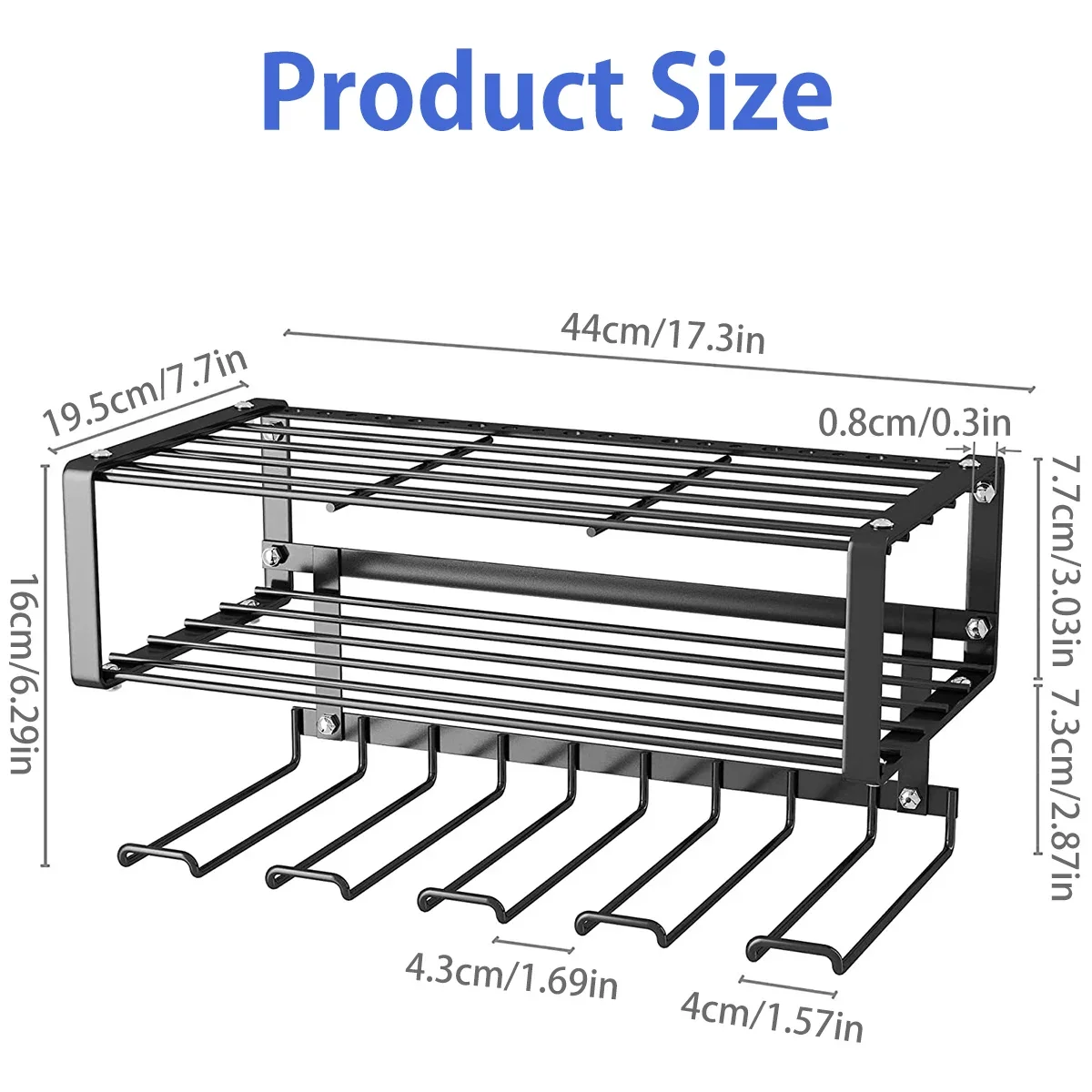 tool organizer power tool holder Hand Power Tool Organizer Rack Wall Mounted Floating Tool Shelf Electric Drill Holders Heavy Duty for Workshop Garage Rack