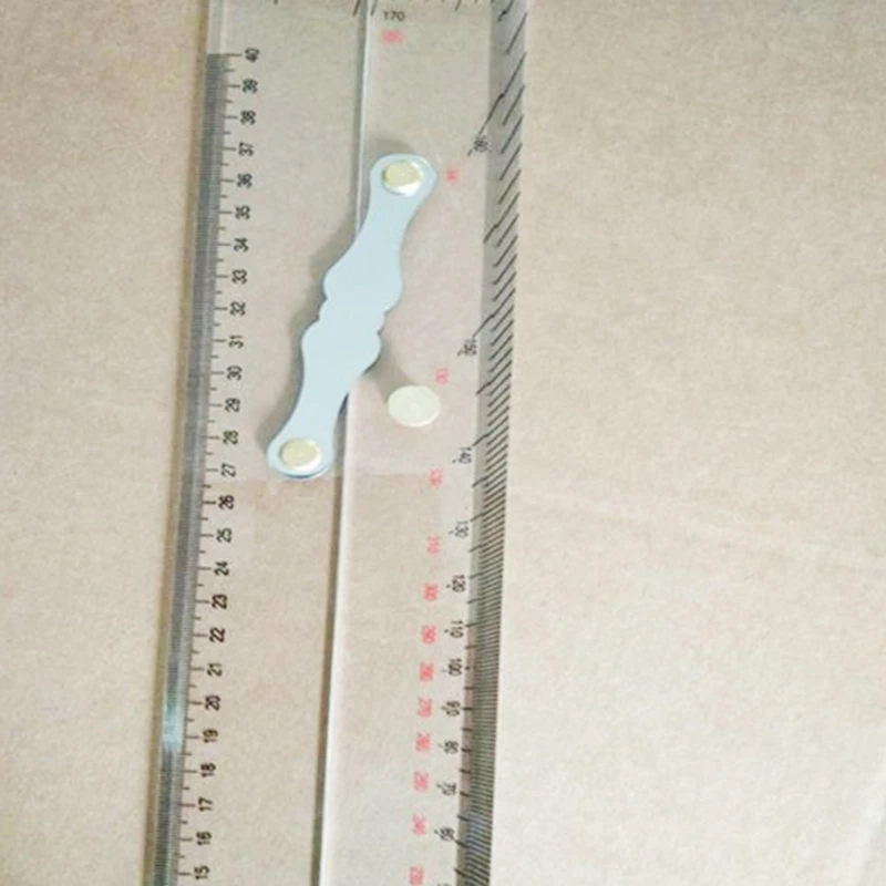 해양 항법 GPS 플로터 평행 눈금자 450mm 투명 평행 눈금자