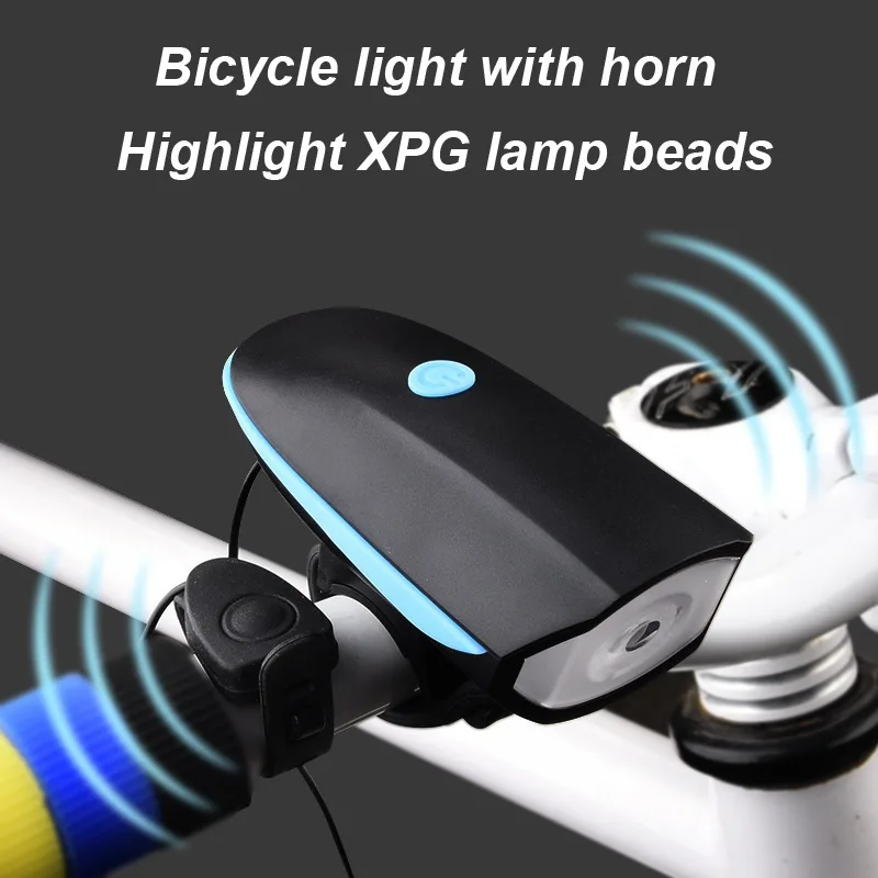 Bicycle Light Charging Horn Headlight Mountain Bike Electronic Horn