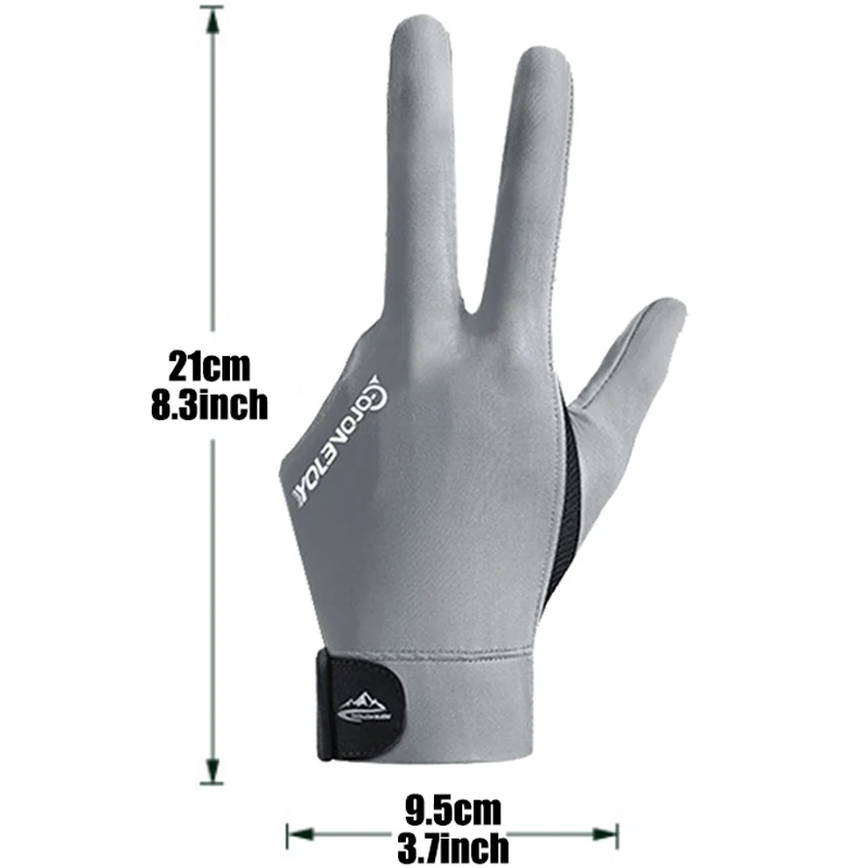 Billiard Gloves Billiards Glove Snooker Non Slip Three Finger Sport Gloves High-Elastic Breathable Portable Gloves Billiard Training Accessories