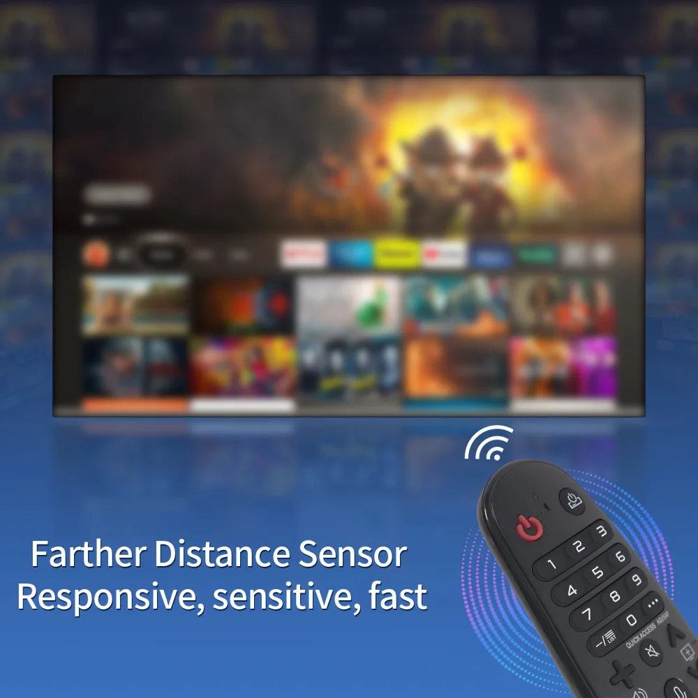 20GA AKB75855501 LG 스마트 TV용 NFLX 리모컨, 적외선 리모컨, LG 많은 스마트 TV 모델에 적합(포인트 없음)