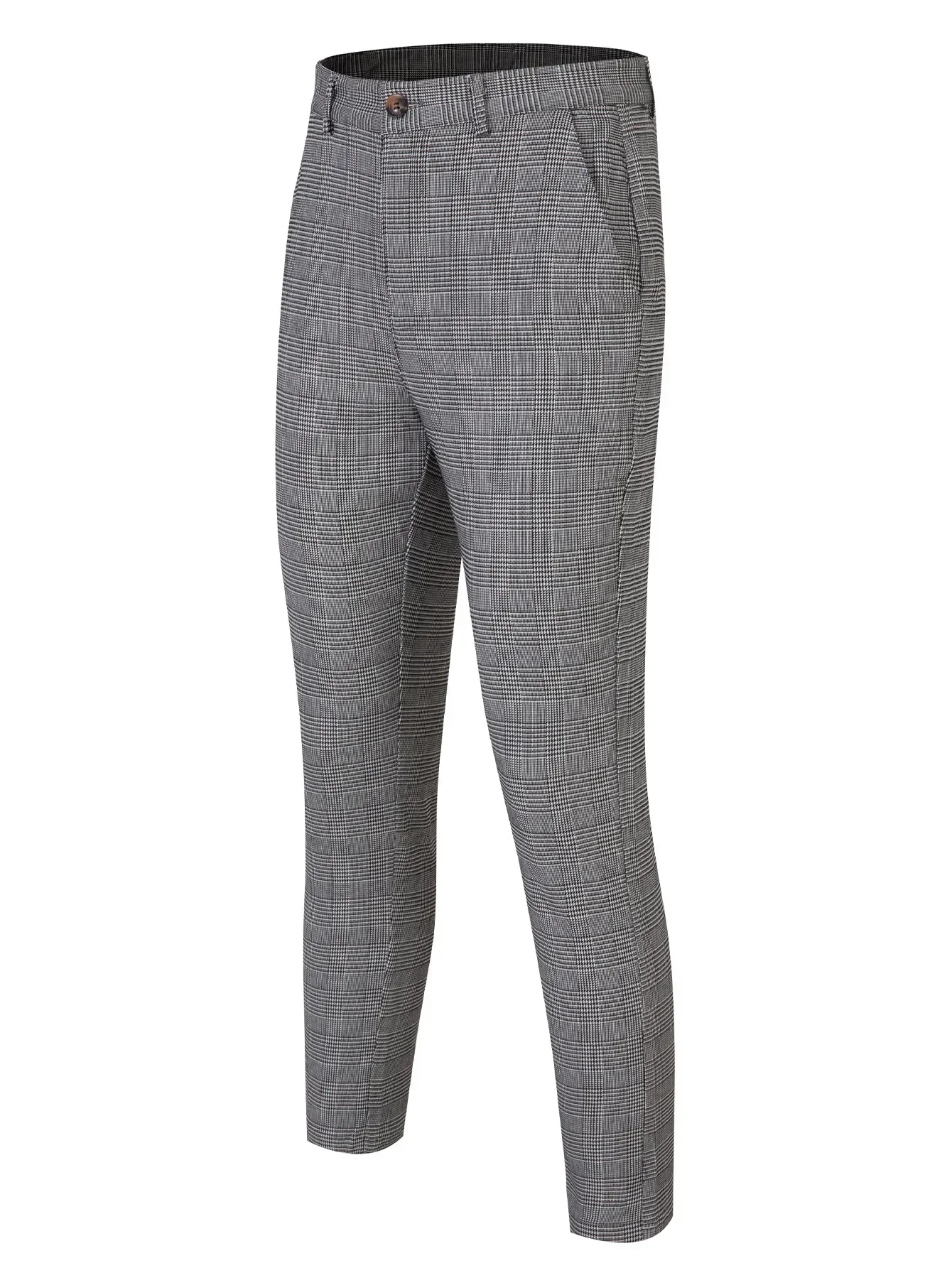 Customizable Mens Casual Plaid Pants Trousers MCK412015 2