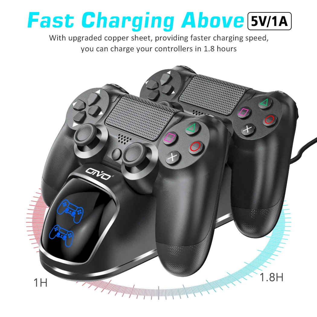 Oivo For Ps4 Controller Charger Dock 