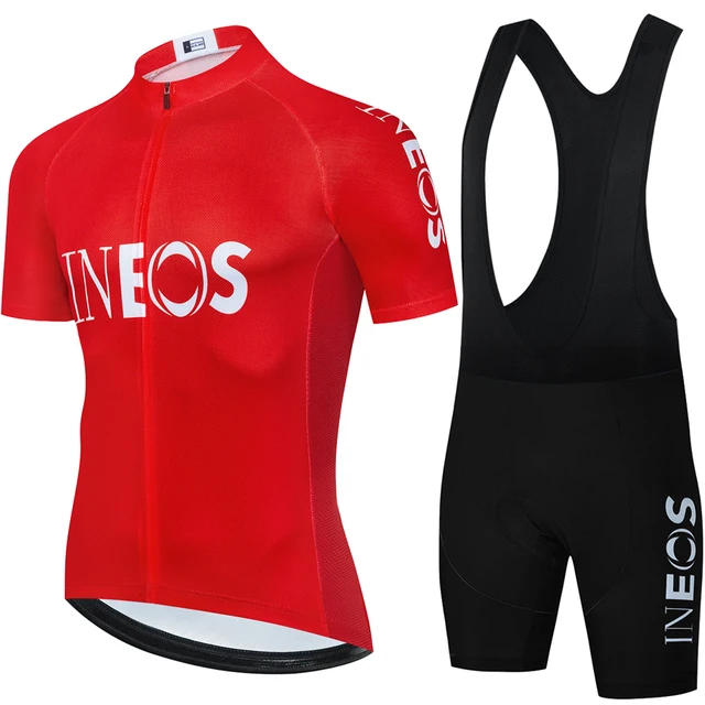 Men's Cycling Jersey & Bib Shorts Set - Quick-Dry, Gel Padded, With Reflective Details For Mountain & Road Biking