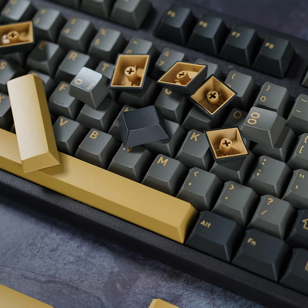 Shimmer Pbt Doubleshot Keycap para Teclado mx Juízes Fantasmas 60 65 87 104 Gh60 Csct75 Bm60 Bm65 Dim Light Colorway Cereja gj - Imagem 3