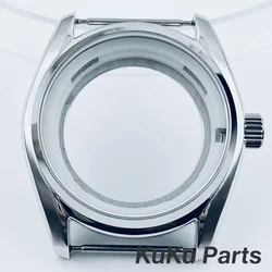 Silver Sapphire Crystal Watch Case with 33.5mm Dial Compatibility (Case)