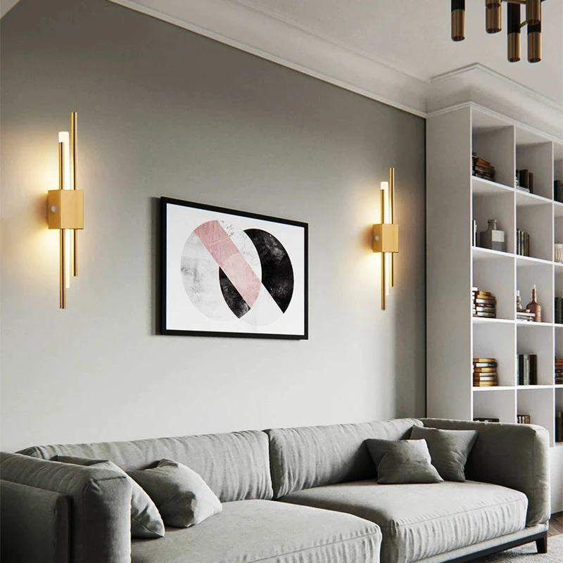 Nordic LED Wall Lamp Indoor Lighting Bedroom Bedside Living Room For Home Hotel Stairs Decoration Lamps Modern Wall Light 2