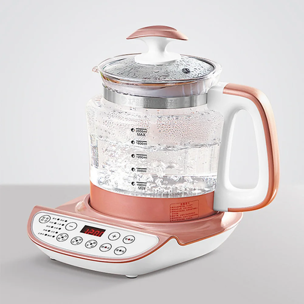 Multifunction Health pot Household 2.5L 3L large capacity Electric stew porridge pot Thickened glass Soup