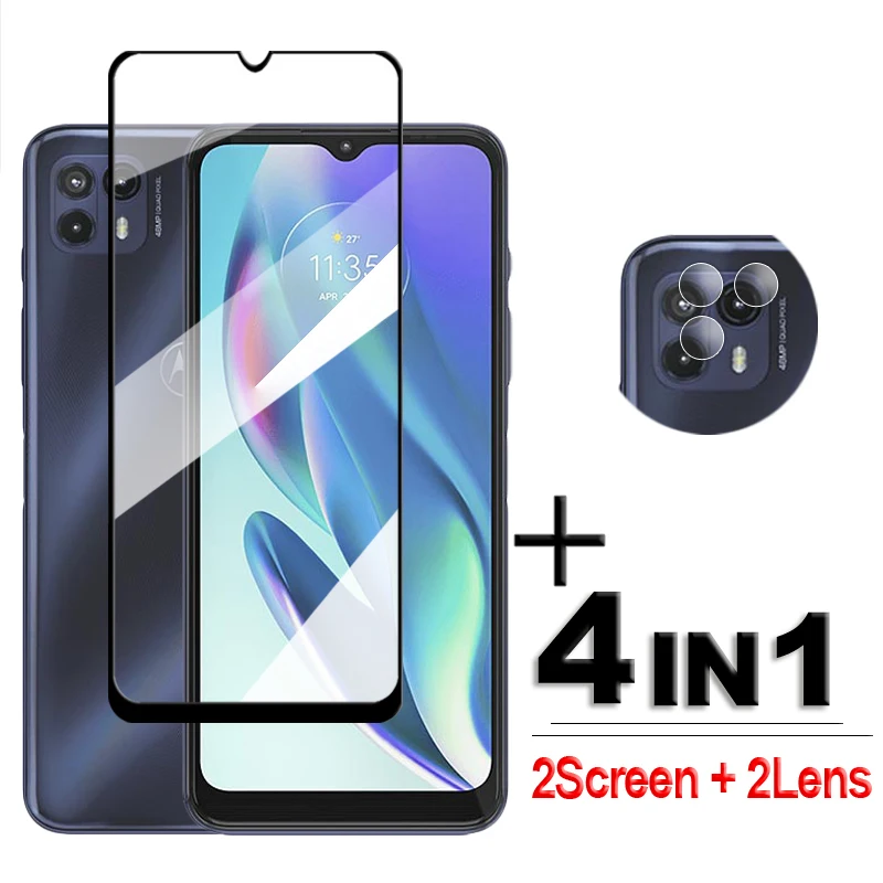

4in1 For Motorola Moto G50 5G Glass Moto G50 G100 G60 G30 G20 G10 G50 Tempered Glass 2.5D Full Cover Screen Protector G50 Film