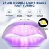 72W UV LED Nail Drying Lamp For Curing All Nail Gel Polish 24LEDS Nail Dryer With Automatic Sensor Professional Salon Art Tools 3