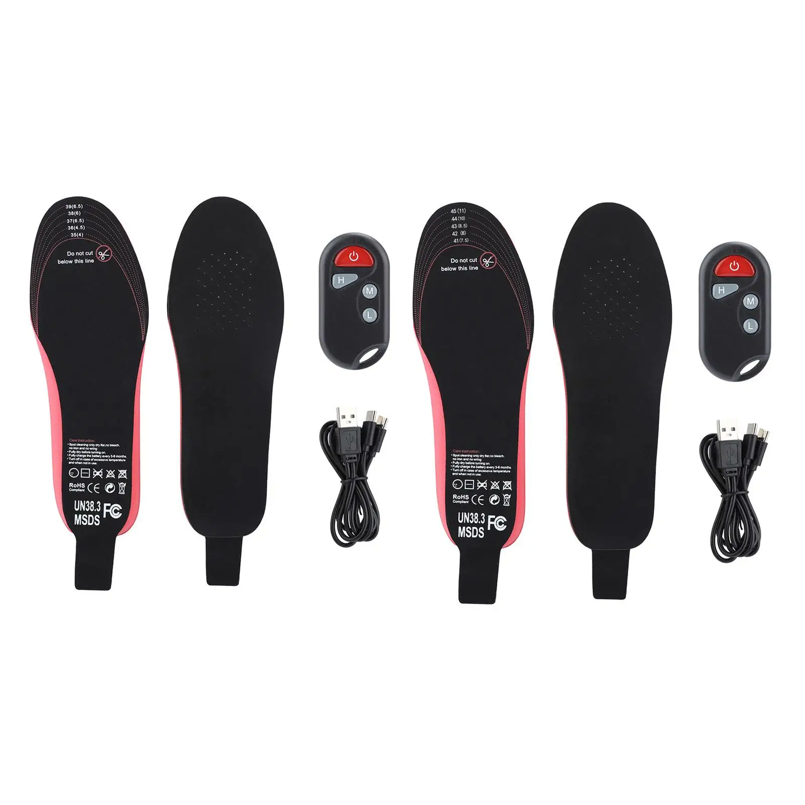 

2100mAh Electric Heateds, Rechargeable Remote Control LED, Adjustable Temperature Thermal Unisex for