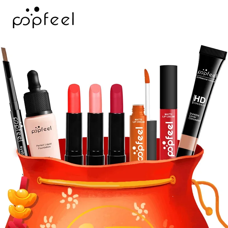 Best-Selling Popfeel Make Up Kit Full Set All in One Eyebrow Eyeliner Lipstick Lip Gloss Tint Concealer Luxe Sets Gift Women New 5 Best-Selling Popfeel Make Up Kit Full Set All in One Eyebrow Eyeliner Lipstick Lip Gloss Tint Concealer Luxe Sets Gift Women New 5