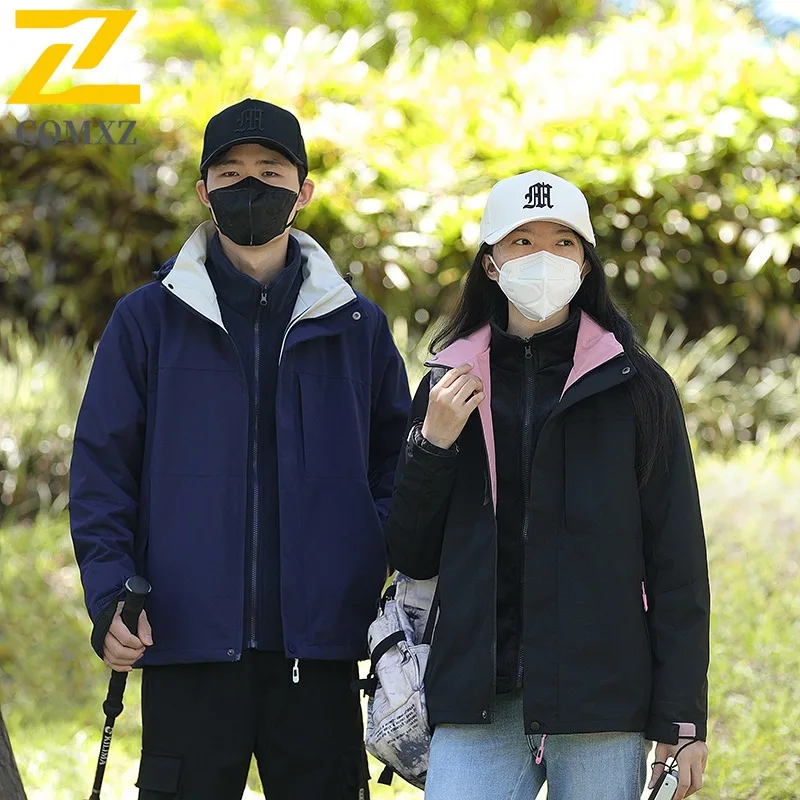 COMXZ Thickened Outdoor Mens Jacket 2025 Mountaineering Windproof Warm Parka Travel Comfortable Lightweight Winter New Coats