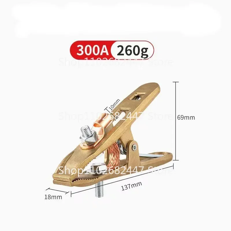 1PCS 300A Grounding Clamp A-shaped Heavy Duty Earth Clamp Antioxidant Brass Multipurpose Welding Ground for Shipyards