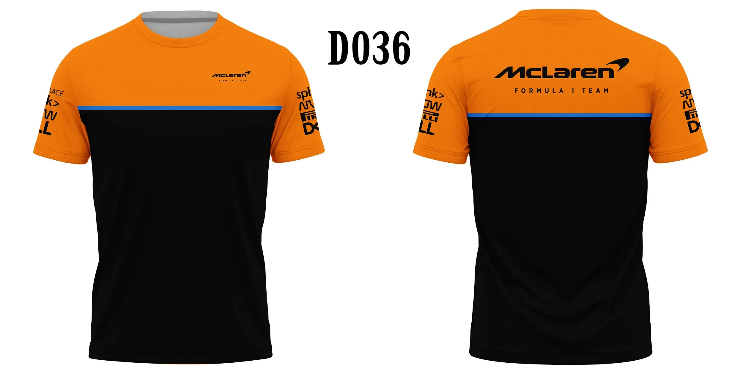 thumbnail image 1 of Traje de equipo de carreras de Fórmula 1 Tejido de alta calidad Ligero y transpirable Camisetas de manga corta con cuello redondo para hombres y mujeres Tops populares, 1 of 5