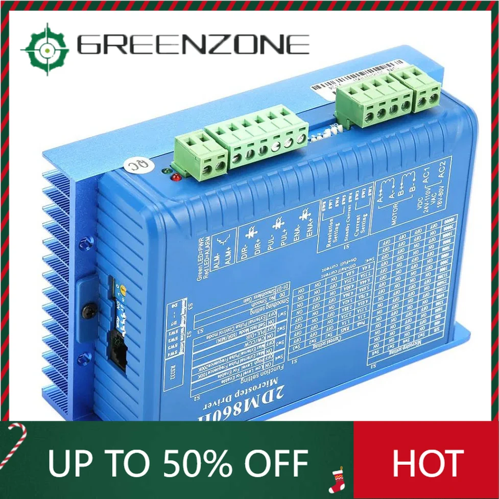 

2-фазный цифровой шаговый двигатель 2DM860H, универсальный драйвер 2DM860H/2DM860 2,1a-8.4A 24-80V AC & DC для серий NEMA 34