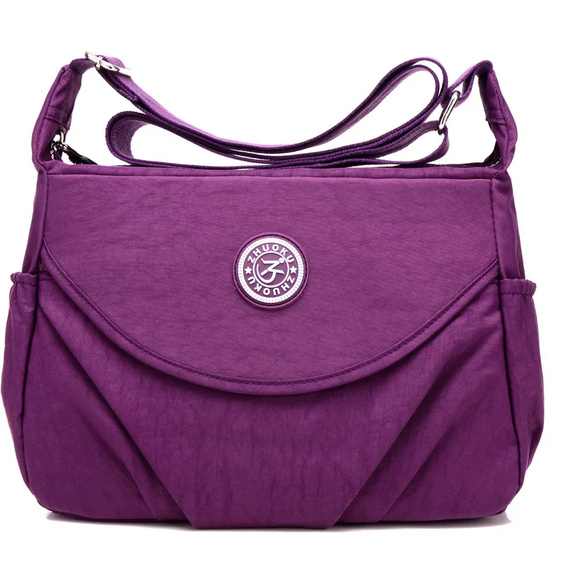 2022 New Single Zipper Shoulder & Crossbody Bags Nylon Waterproof