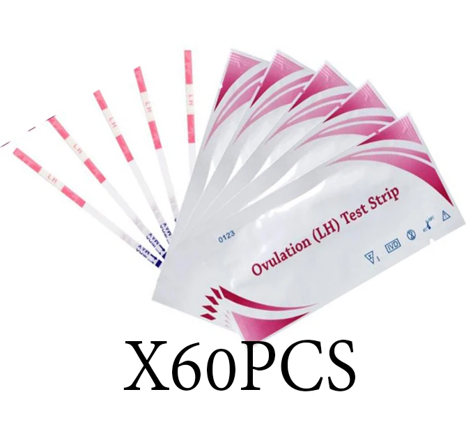 Ovulation Test Strips 60Pcs LH Household Urine Test Over 99% Accuracy Test Kit Pregnancy First Response