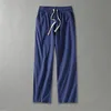 Linen Pants Men Plus Size 9XL 8XL Pants Summer Linen Trousers Male Fashion Casual Solid Color Pants Big Size 8XL 9XL 5