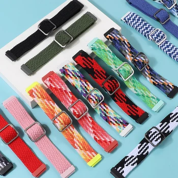 Strap for Huawei Band 7 8 9 Accessories Adjustable Braided solo loop Wristband Elastic Nylon Bracelet Correa Huawei Band 8 band