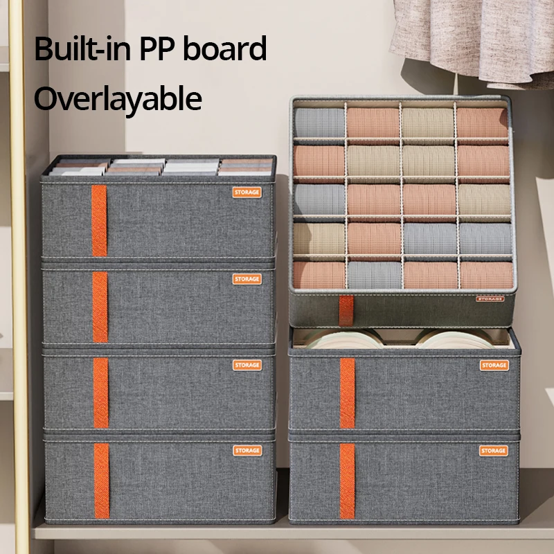 Underwear Storage Box Dark Grey Multifunctional