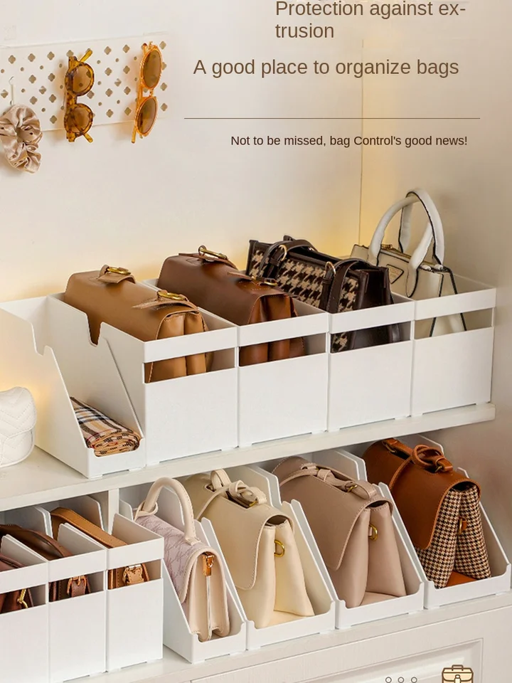 Grand Wardrobe Boxluxury Handbag Organizer For Wardrobe - Glossy Plastic  Closet Storage Box